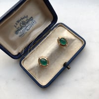 Image 5 of Victorian Blue Sapphire Cabochon Earring