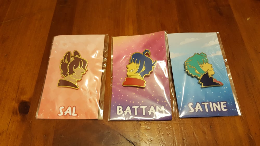 Sal, Battam, and Satine - Enamel Pins