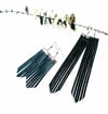 Spoon and Theory - Leather Fringe Earrings
