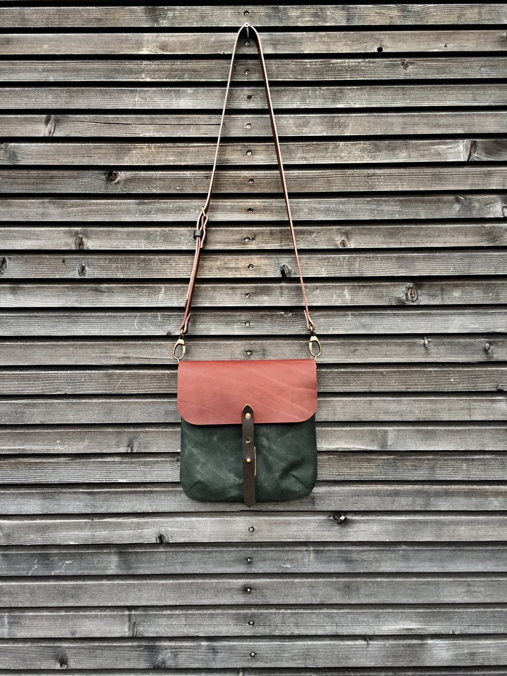 Small Shoulder Bag - Waxed Canvas Side Bag