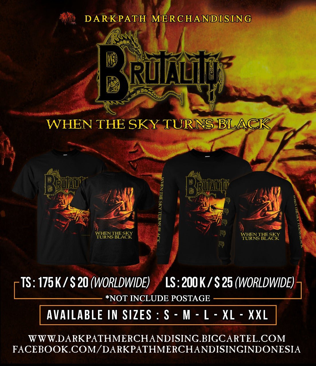 BRUTALITY - Merch 3 Designs SS & LS | DARKPATH Merchandising