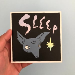Image of Sleep Fox Painting 
