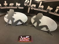 Image 1 of Trucker Girl / Cowgirl - Two Layer Hitch Cover