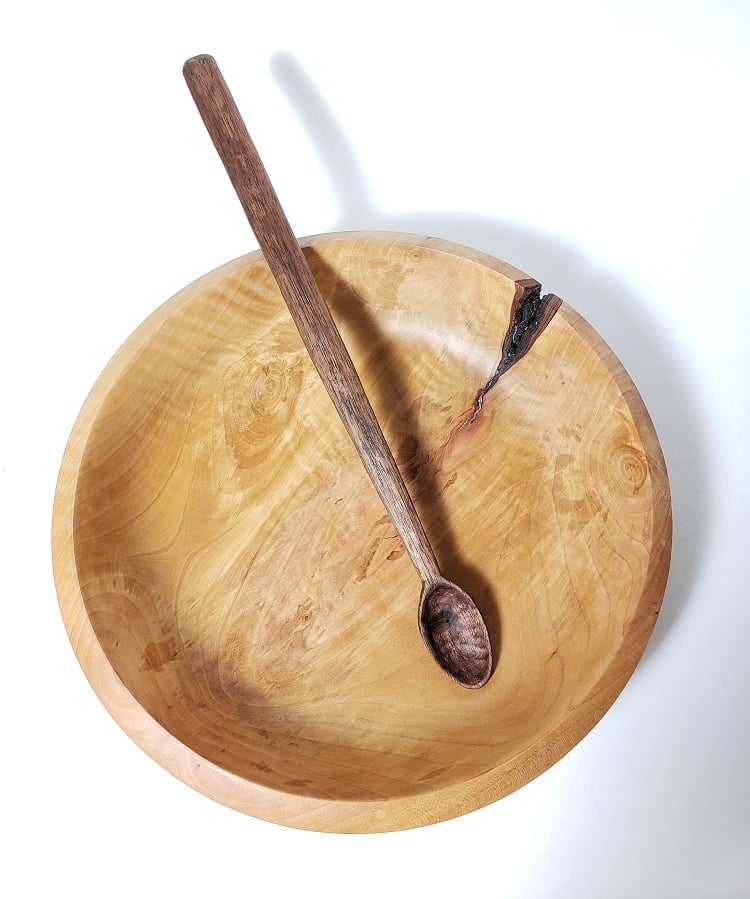 Image of Long Stem Walnut Spoon