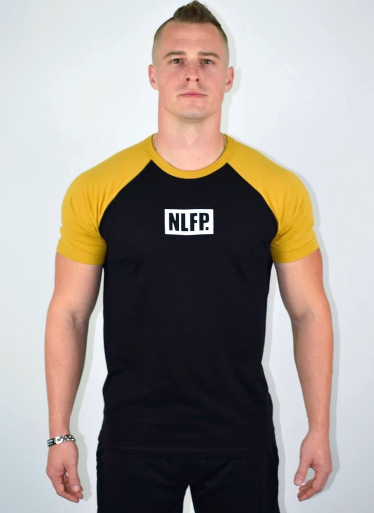 Image of NLFP BOX TEE SHIRT BLACK / YELLOW MUSTARD