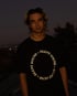 S/S Circle Tee - Black / 3M Reflective Image 2