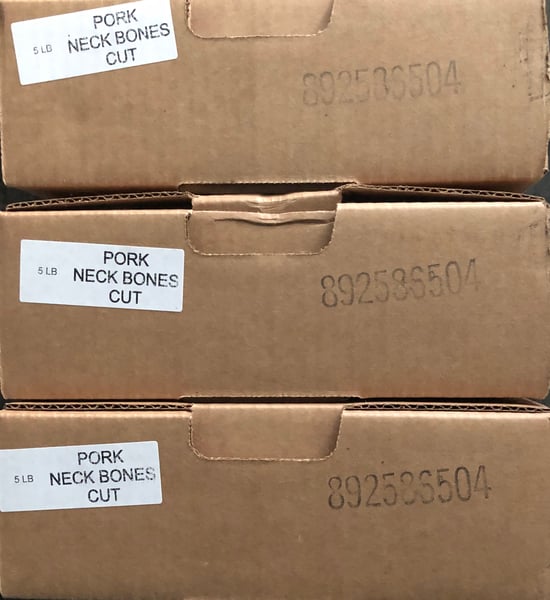 Image of Fresh Pork Neck Bone 5LB cubed 1.5”