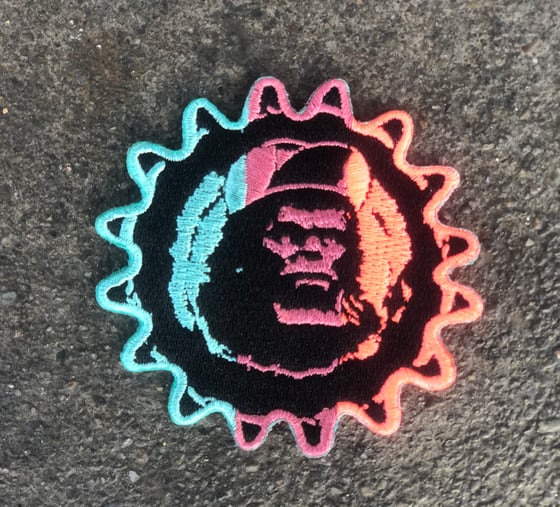 Image of King Kog Embroidered Patch - Neon fade