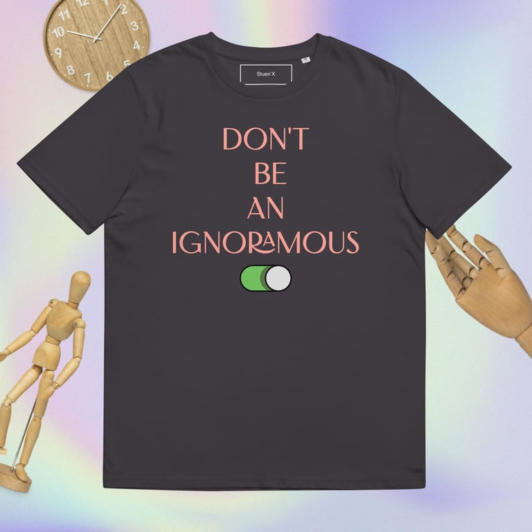 No Ignorance Unisex Organic Cotton T-shirt Image 4