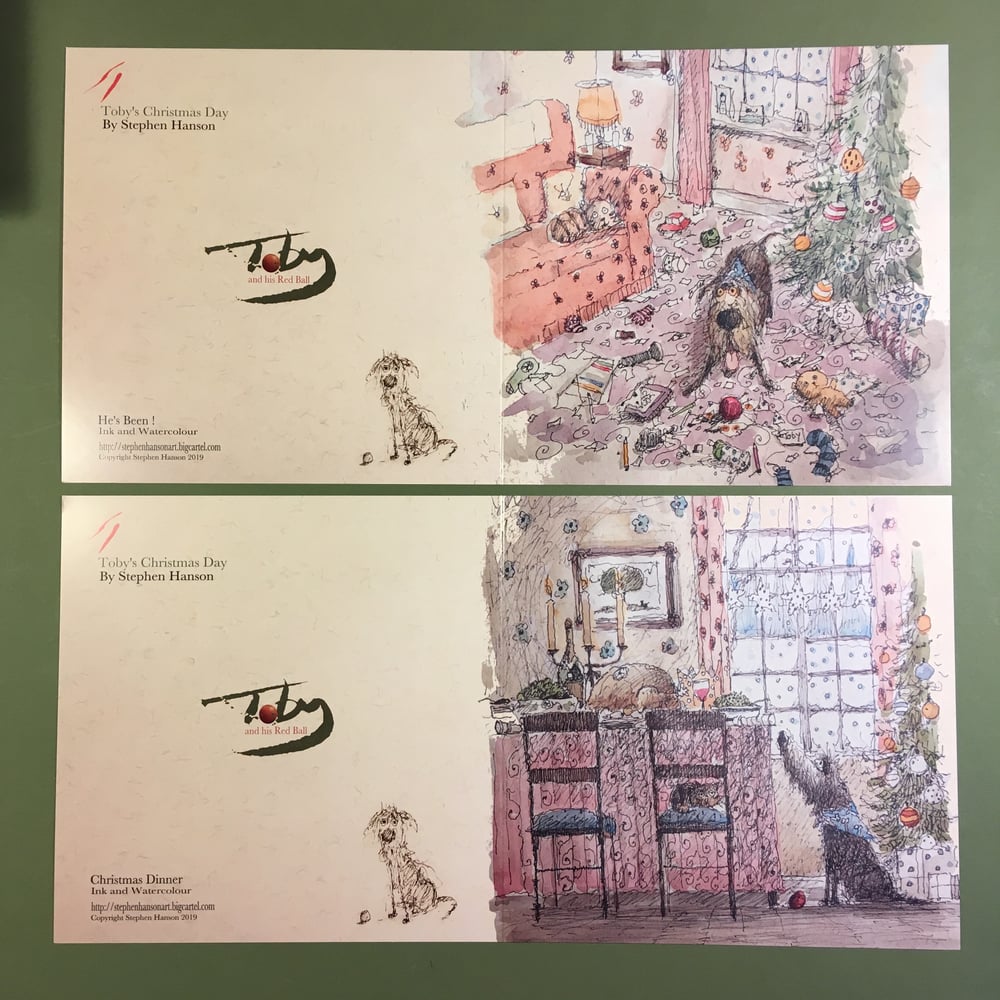 Toby Christmas Cards | Stephen Hanson Art