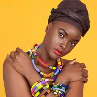 Image 4 of African Beaded Rope Necklace and Bangle Set