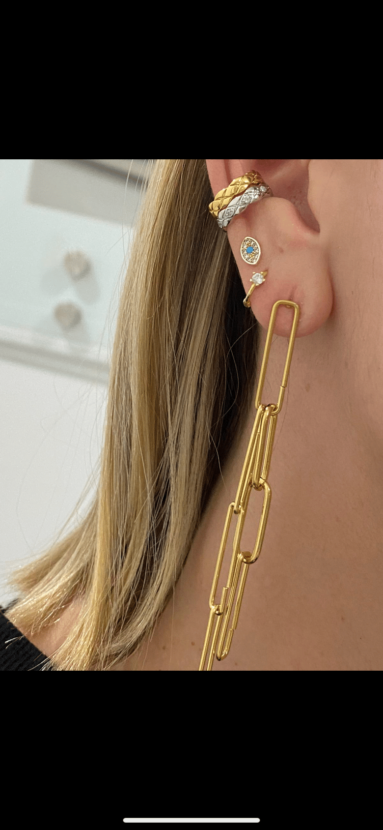 Image of Love Linked Drop earrings 