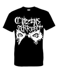 CITIZENS ARREST - "EYES LOGO" T-SHIRT  (BLACK)