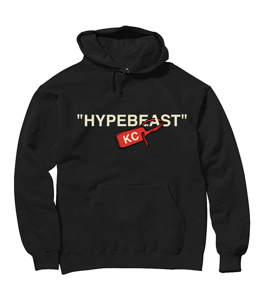 Image of "HypebeastKC" Zip Tie Hoodie Black/White/Grey