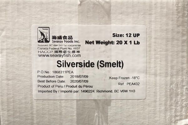 Image of Silverside ( Smelt ) 20 x 1 LB