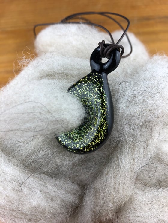 Image of Dichro Diz Pendant (Black and Yellow)