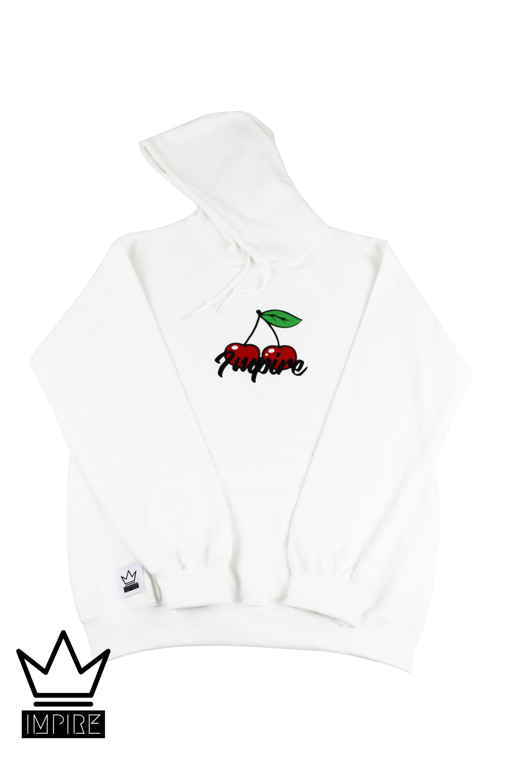 Image of CHERRY HOODIE (WHITE/RED/GREEN)