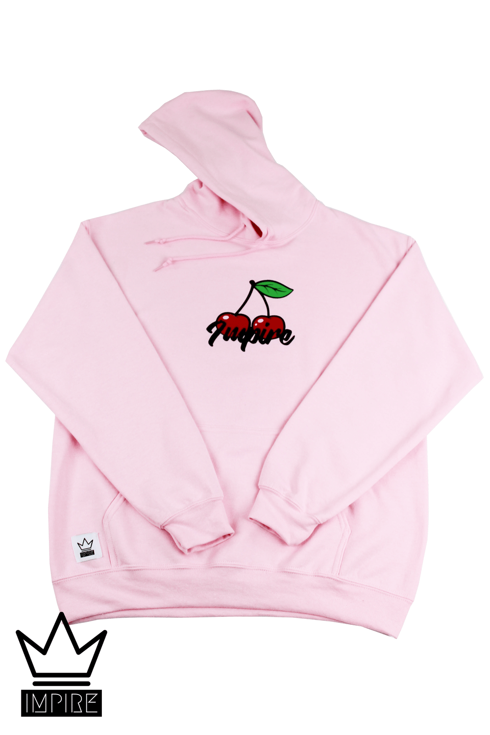 Image of CHERRY HOODIE (LIGHT PINK/RED/GREEN)