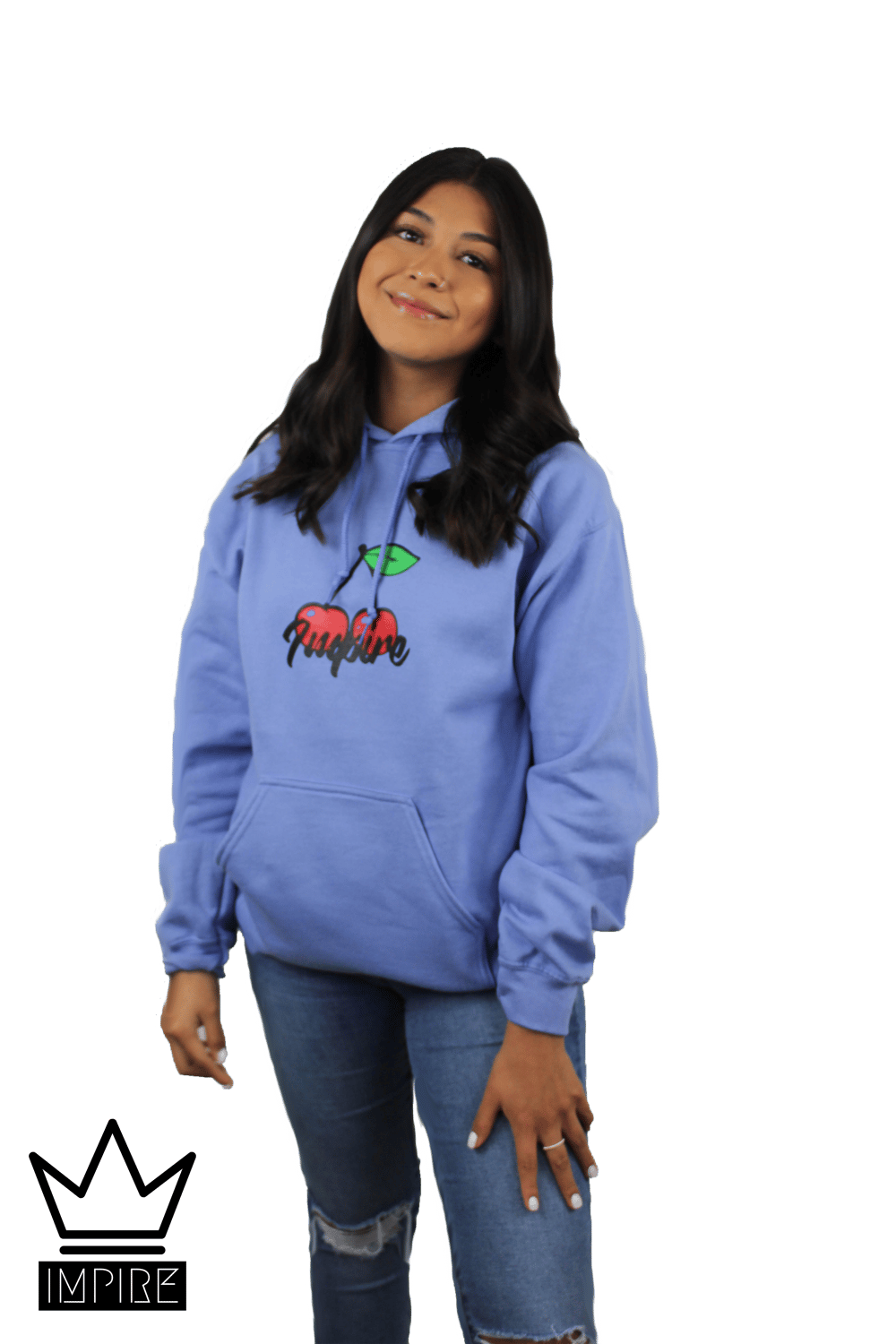 Image of CHERRY HOODIE (VIOLET/RED/GREEN)
