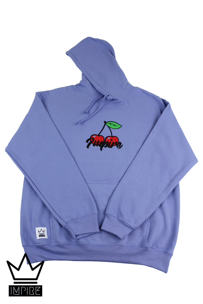 Image of CHERRY HOODIE (VIOLET/RED/GREEN)