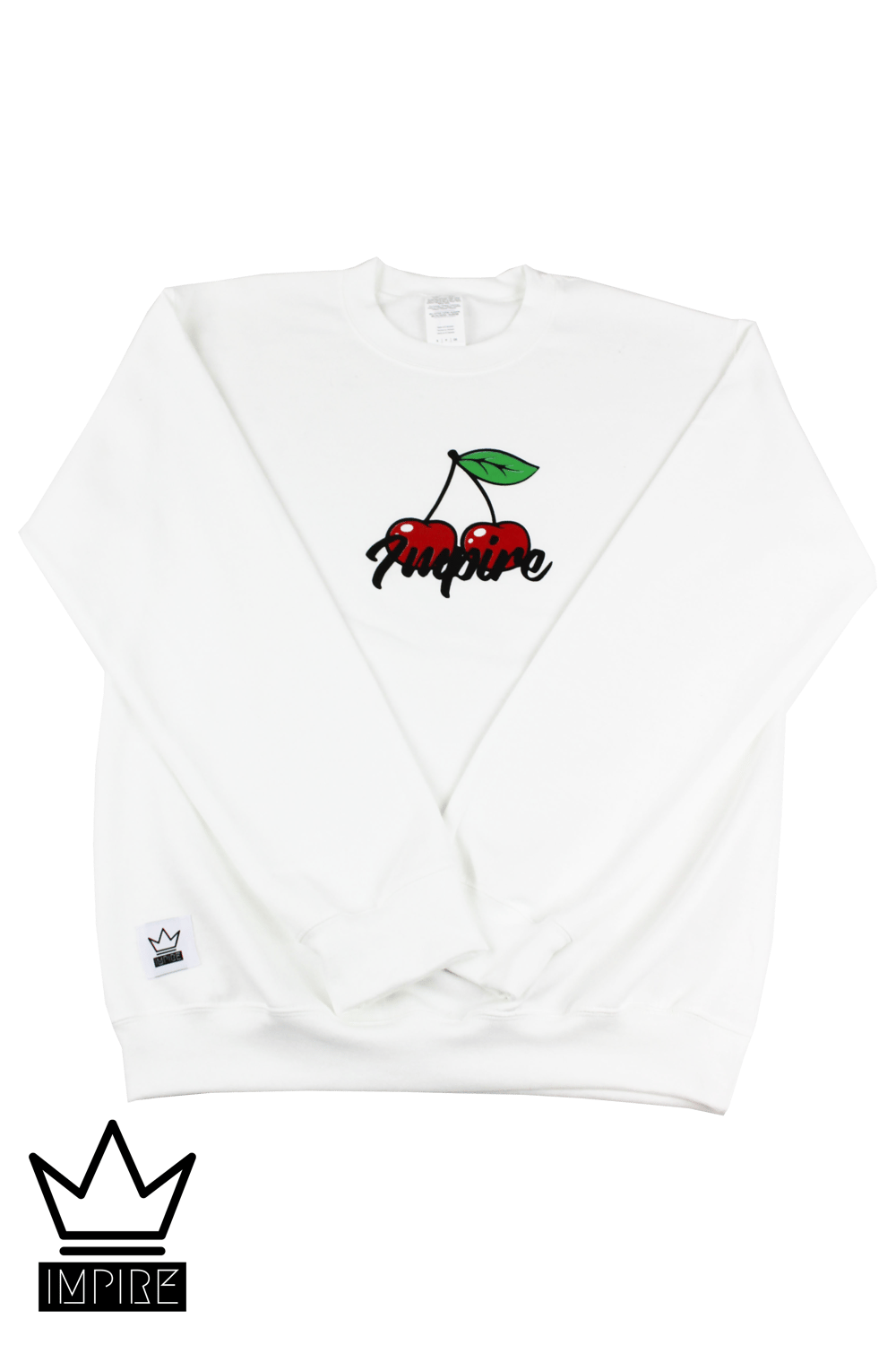 Image of WHITE CREWNECK (WHITE/RED/GREEN)