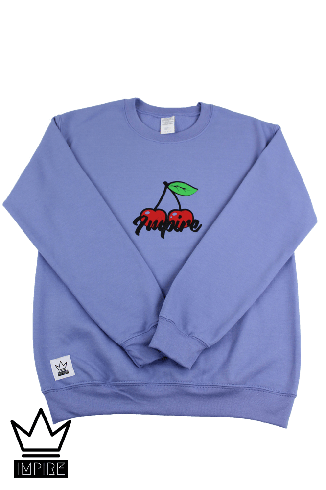 Image of CHERRY CREWNECK (VIOLET/RED/GREEN)
