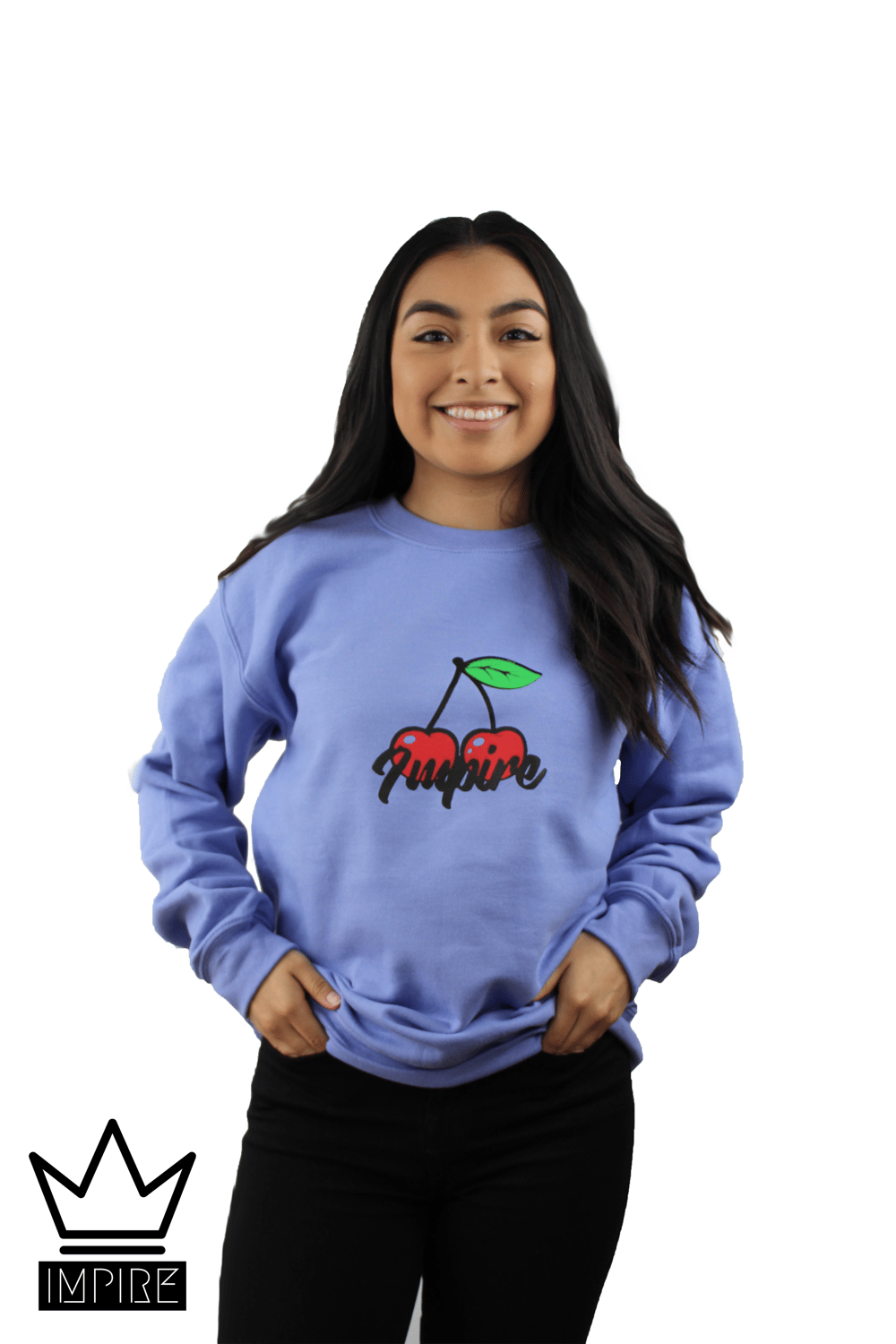 Image of CHERRY CREWNECK (VIOLET/RED/GREEN)