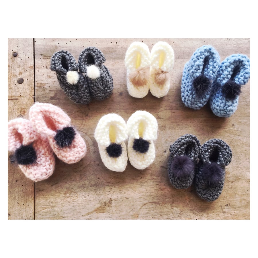 Image of "JULIE" - CHAUSSONS NAISSANCE - 0/6 MOIS
