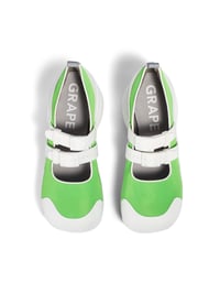 Image 5 of Round Toe Neoprene Platforms with Watchband in White/Green “Watchband” 