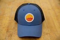 Image 1 of Sunrise trucker hat - blue/grey