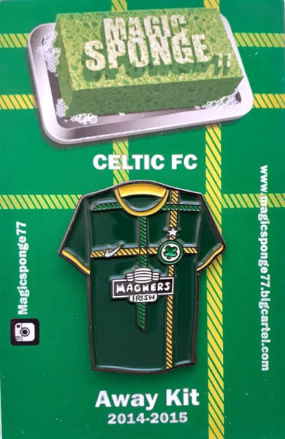 Image of Out Now Celtic FC Away Kit 2014-2015 Pin.