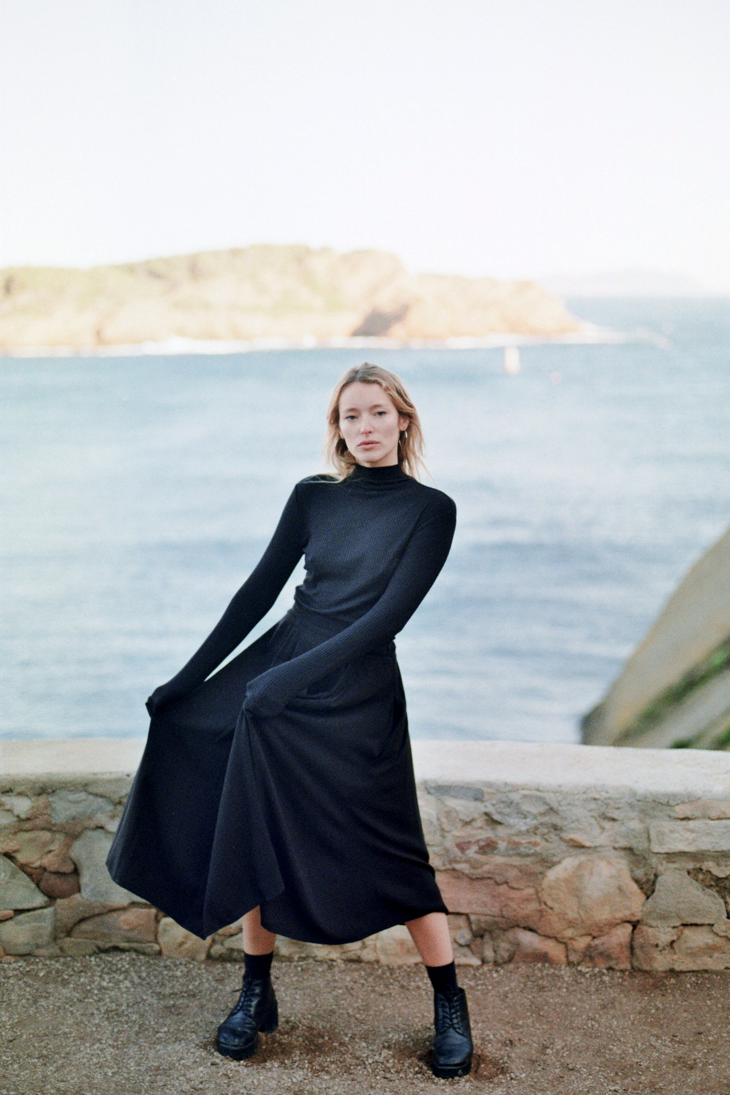 Image of Jupe trapèze twill viscose ALIETTE 109€ -50%