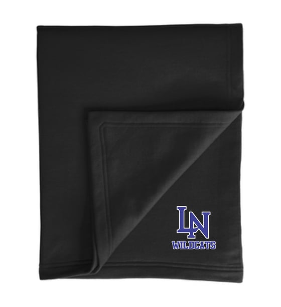 Image of Embroidered DryBlend® Premium Fleece Stadium Blanket - 2 color options