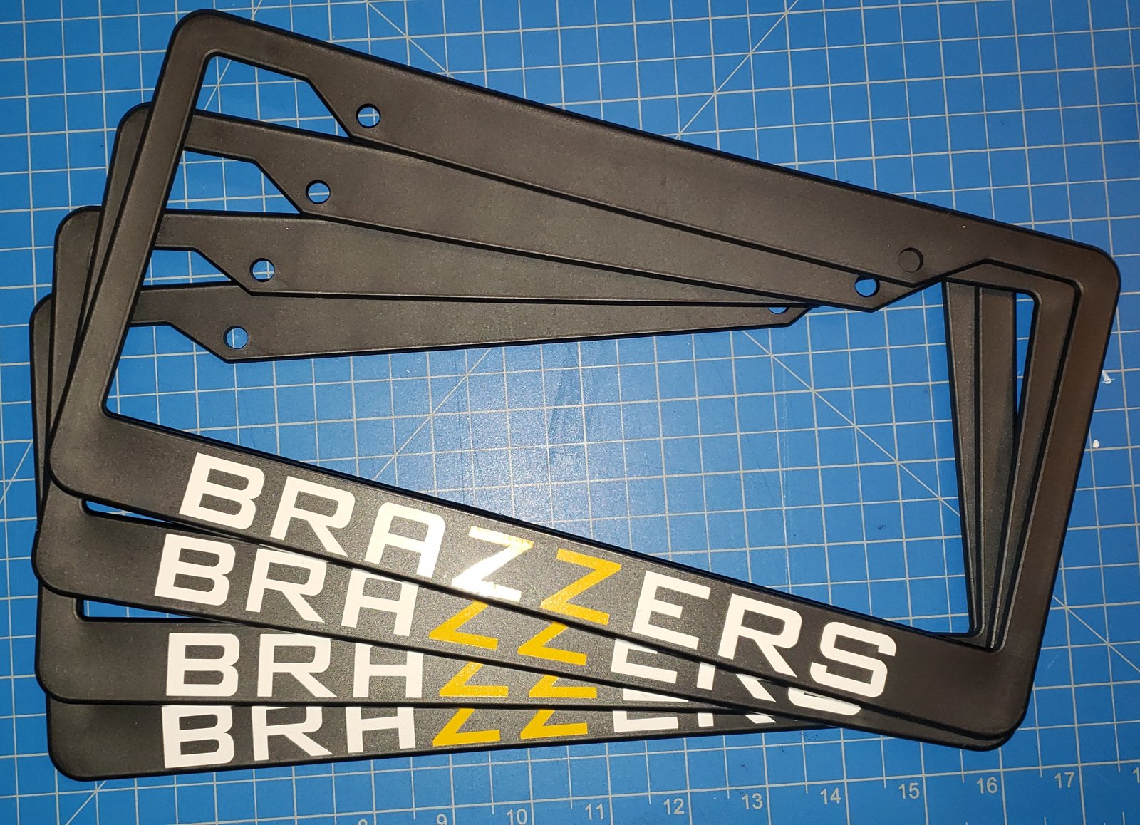 brazzers licence plate cover