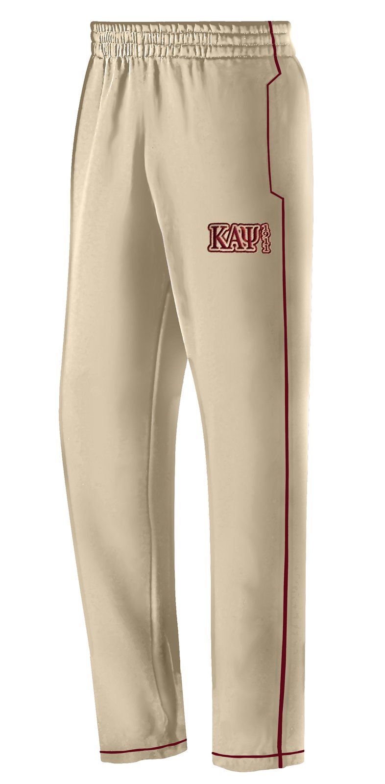 cream track pants