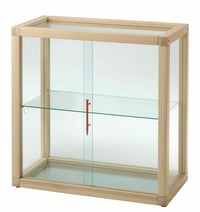 IKEA x VIRGIL ABLOH Glass-Door Cabinet Pine Display Case