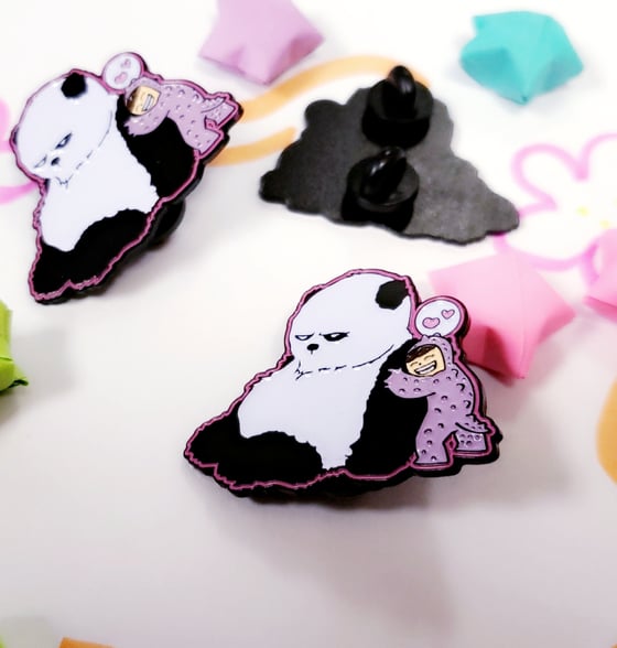 Image of PANDA AND MONSTER PIN 