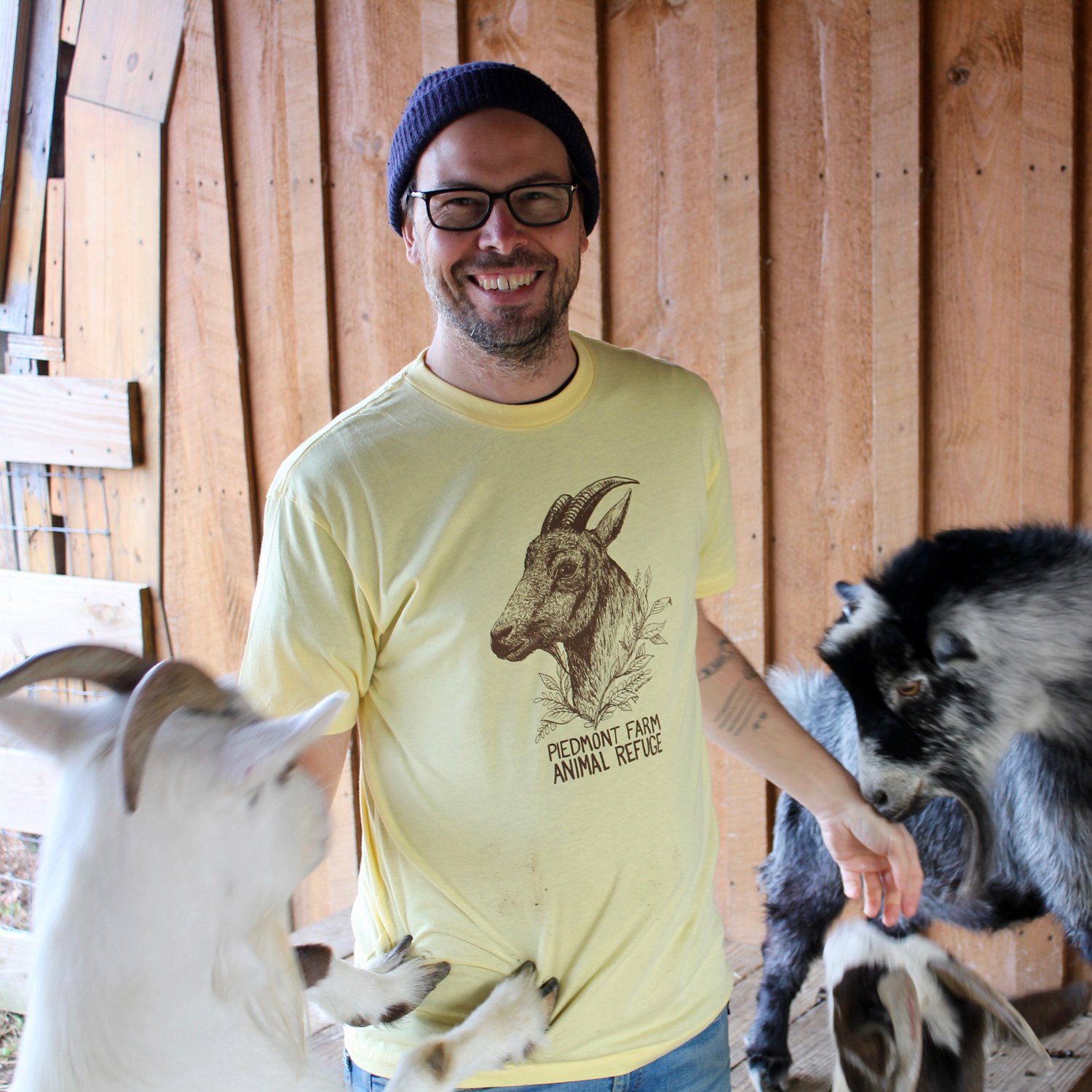 Image of Hercules Goat Unisex T-Shirt (Banana Cream)