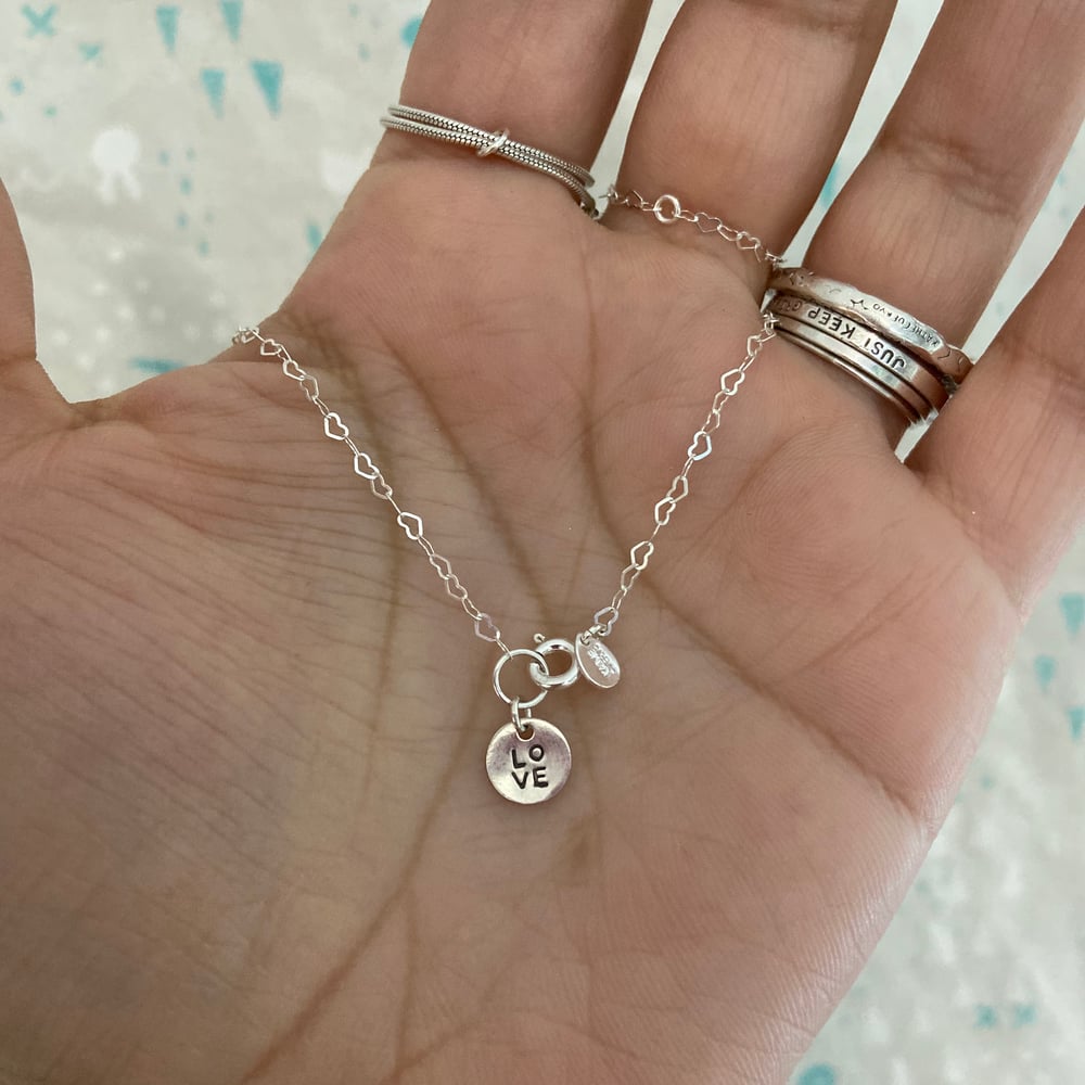 Image of heart chain necklace