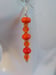 Image of ORANGE BEADED EARRINGS