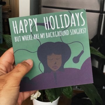 Image of Patti LaBelle "Where Are My Background Singers?" Holiday Card