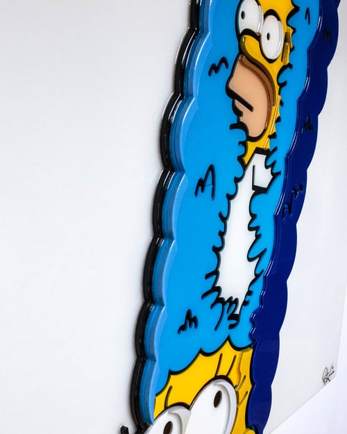 Image of  D’oH Sorry Marge / Original Art / Multi layered MDF wood w/ Resin