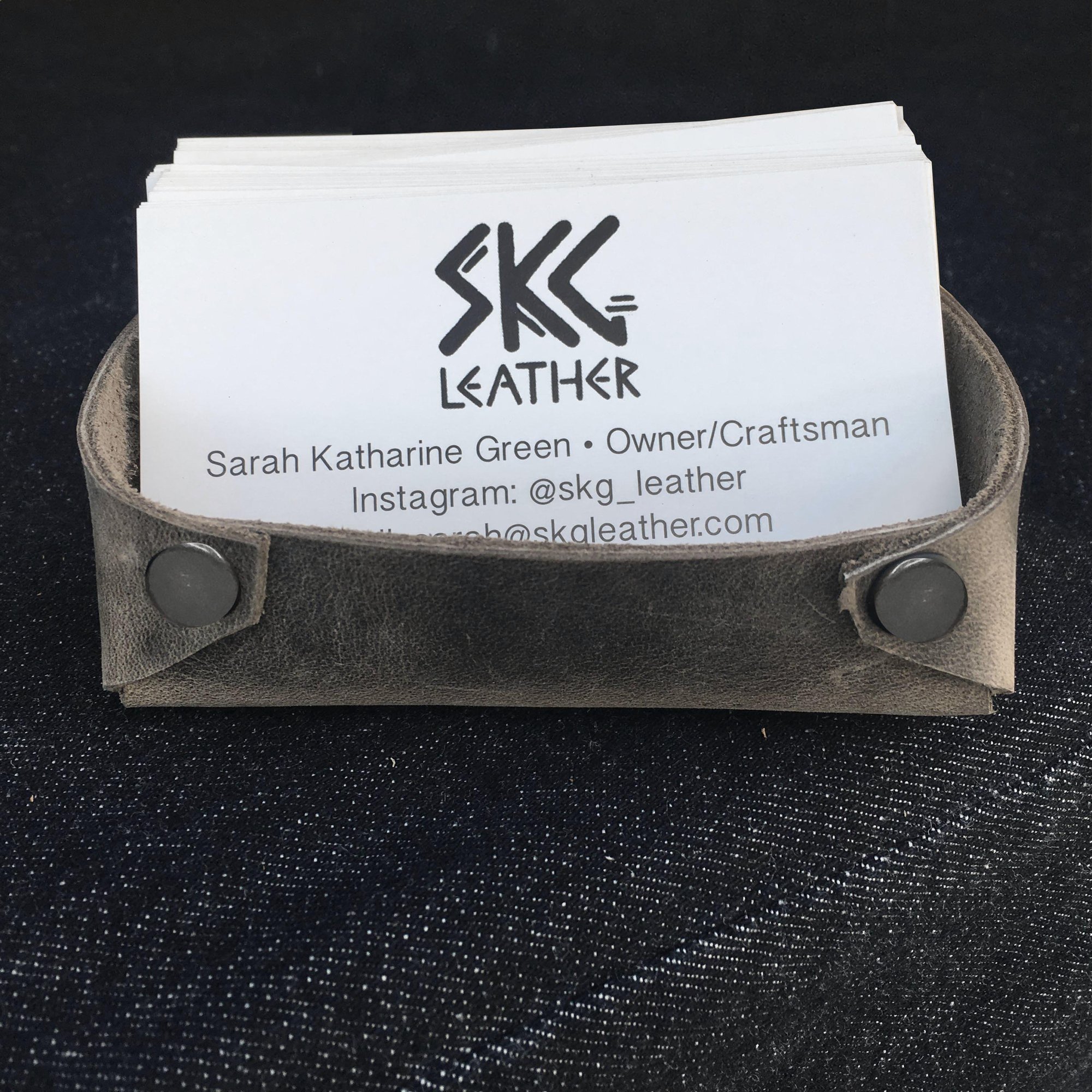SKG Leather Business Card Holder SKG Leather Business Card Holder
