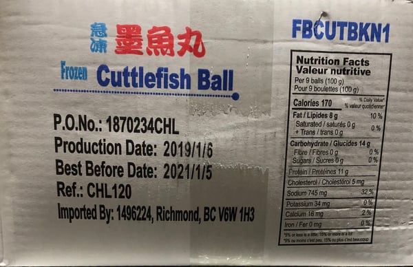 Image of Cuttlefish Ball 500g x 20P