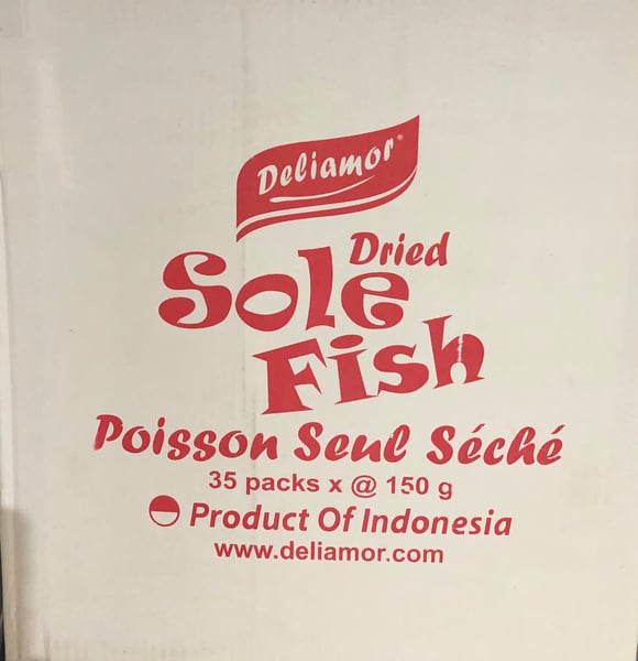 Image of Dried Sole Fish ( Biya ) 150g x 35P