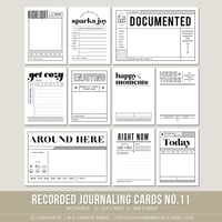 Recorded Journaling Cards No.11 (Digital)