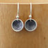 Tiny Sterling Silver Patterned Seed Pod Earrings Image 4