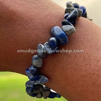 Image 4 of Lapis Lazuli Chip Bracelet 