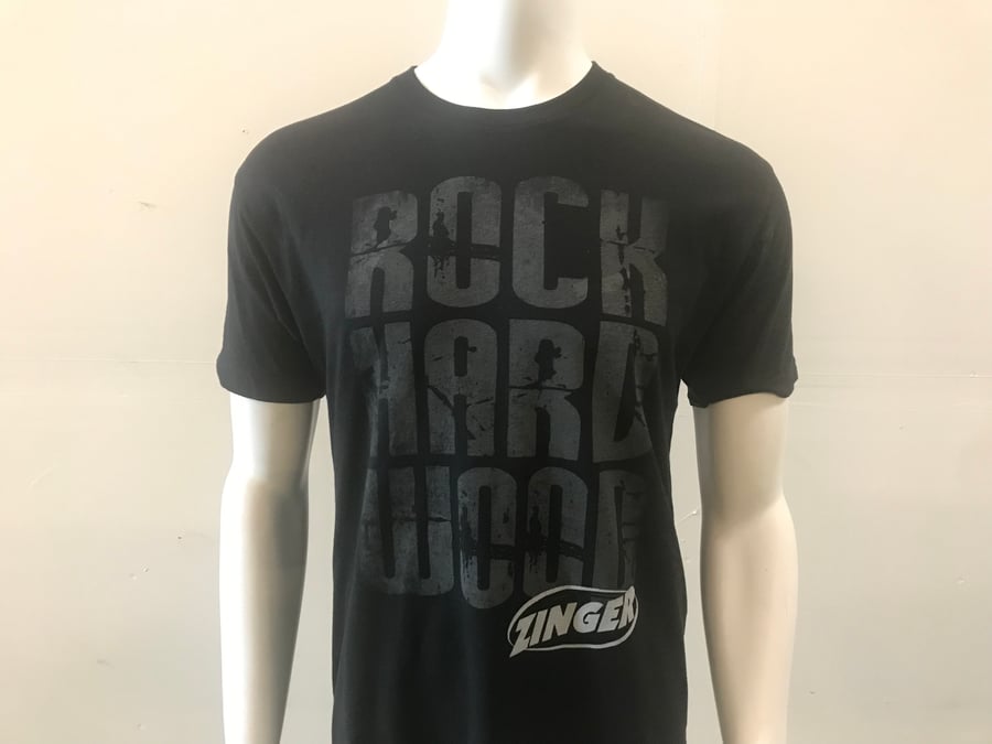 Image of Zinger ROCK HARD WOOD Next Level 60/40 T-Shirt