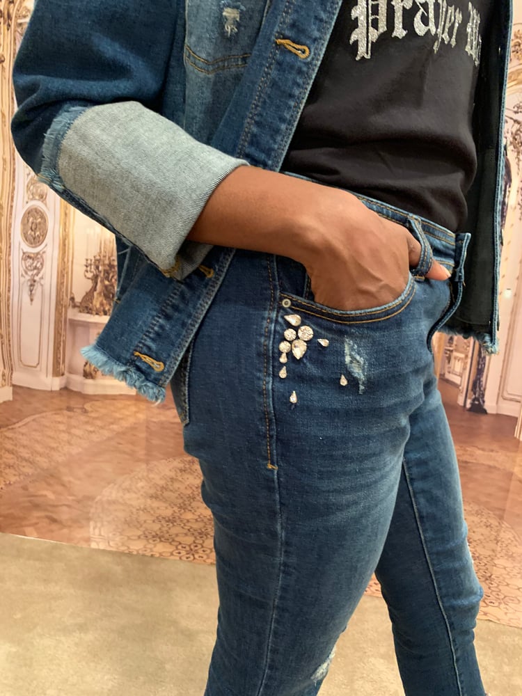 Image of Rhinestone Jeans 